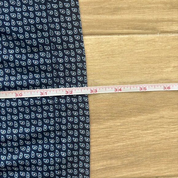 Footjoy Golf Lisle Polo Shirt Men's Large Blue Paisley Stretch Comfort Summer - Picture 9 of 10